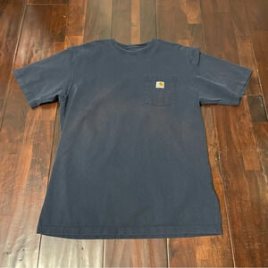 Carhartt Pocket Tshirt Navy Men’s Large Tall Workwear